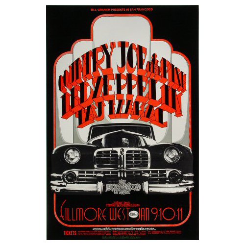 Led Zeppelin - 1969 Fillmore Poster (1 of 1)