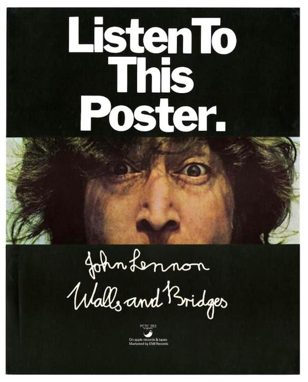 John Lennon - 1974 Listen To This Poster (1 of 1)