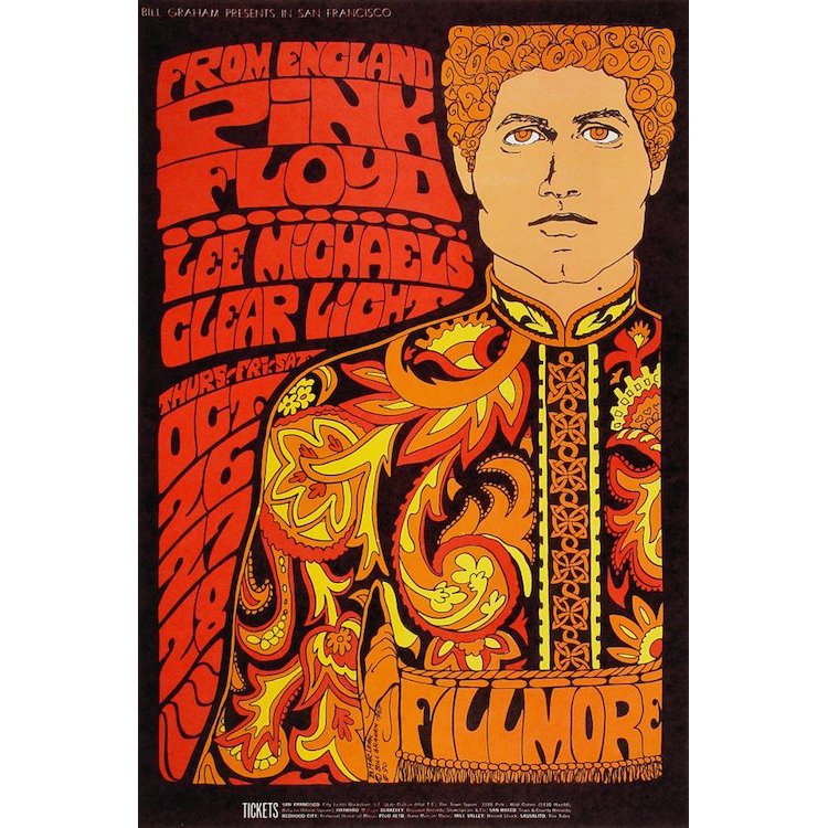 Pink Floyd - 1967 Fillmore Concert Poster (1 of 1)