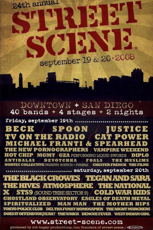 Street Scene - Music Festival - 2008 Concert Poster (1 of 1)