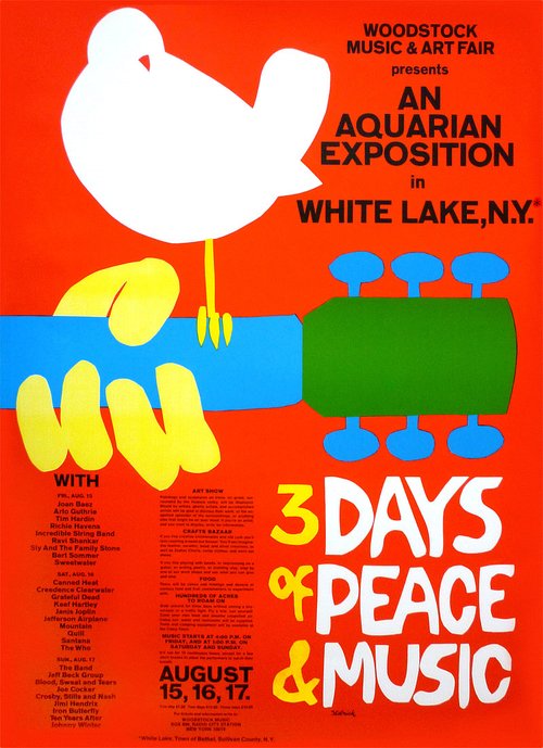Woodstock Music Festival - 1969 Concert Poster (1 of 1)