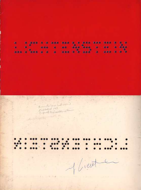 Roy Lichtenstein - Autographed Hand-signed Exhibition (1 of 10)