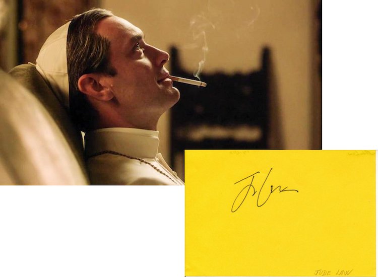 The Young Pope - Jude Law - Autograph (1 of 1)