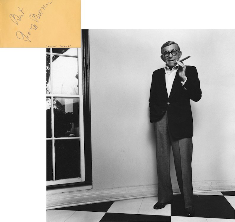 George Burns Autograph with Caesars Palace Ticket Stub (1 of 2)