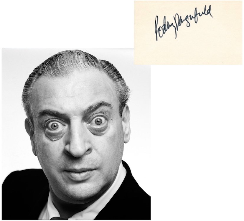 Rodney Dangerfield Autograph with Bally's Ticket Stub (1 of 2)