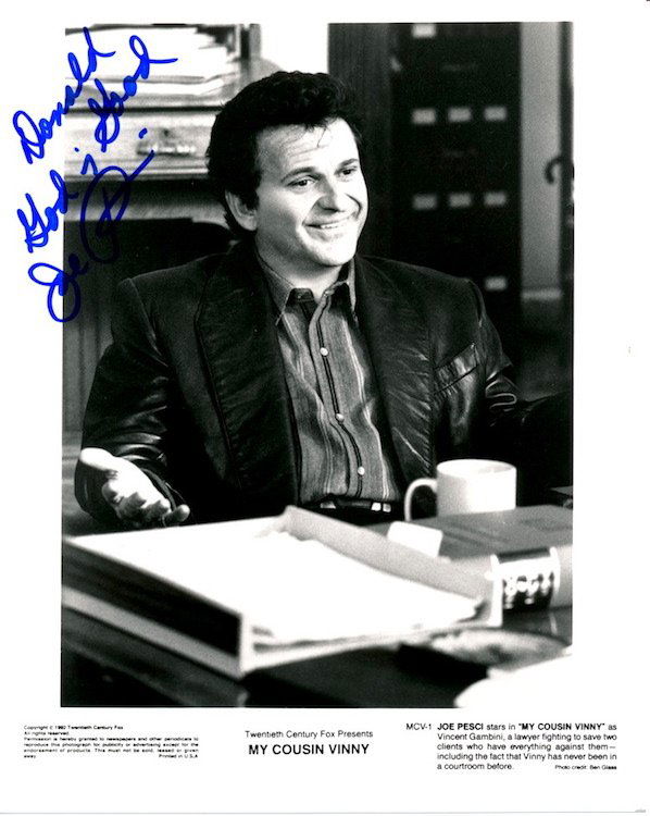 Joe Pesci Autographed Photograph (1 of 1)