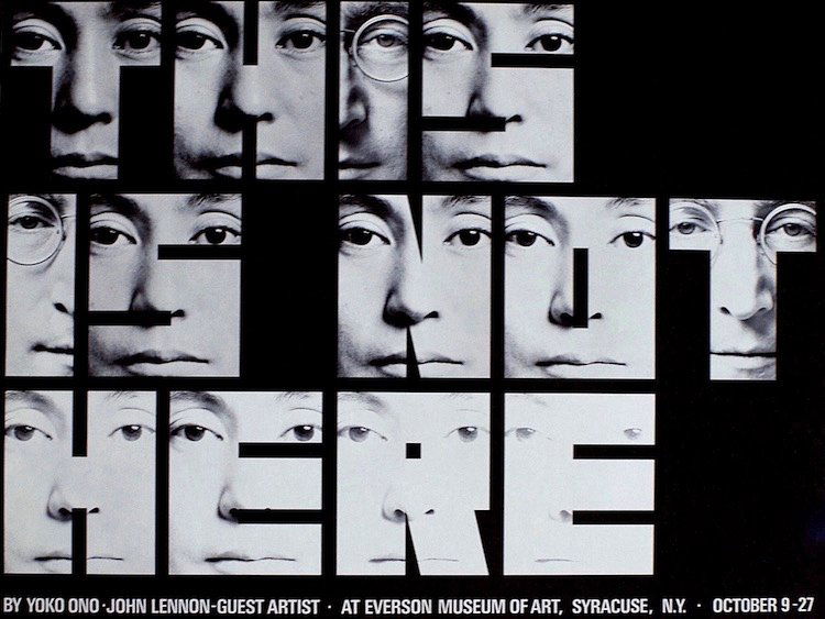 John Lennon & Yoko Ono - This Is Not Here - 1971 Poster (1 of 1)