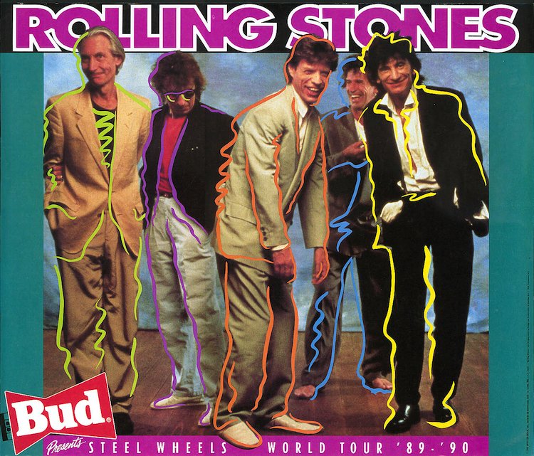 The Rolling Stones - Steel Wheels - Concert Poster (1 of 1)