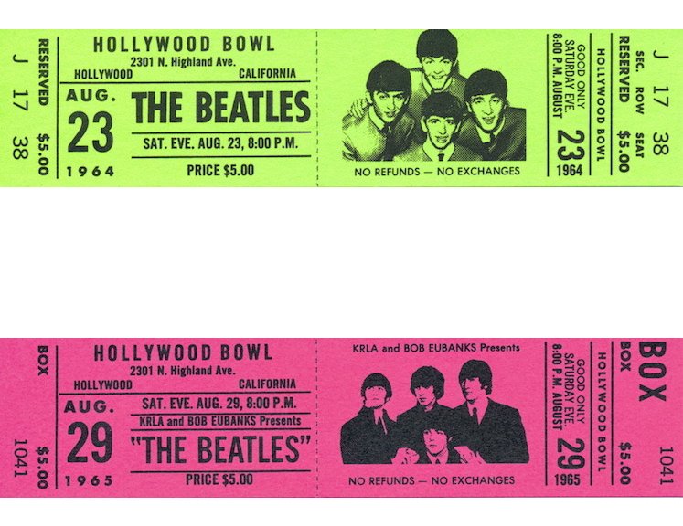 The Beatles - Hollywood Bowl Album - Tickets (1 of 1)