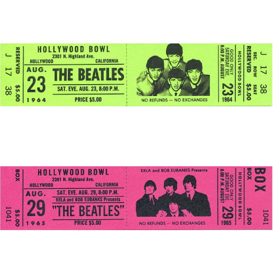 Beatles - Hollywood Bowl Album - Promotional Tickets (1 of 1)