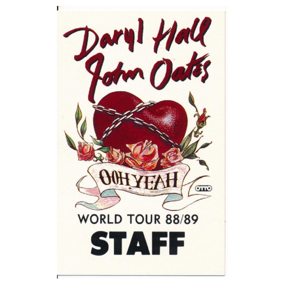 Daryl Hall & John Oates -1988 Backstage Pass (1 of 1)