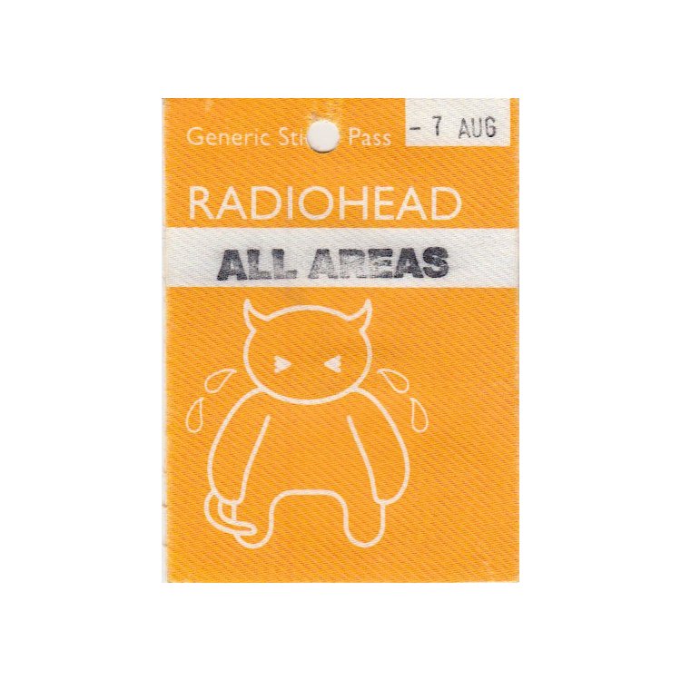 Radiohead - World Tour - 2001 Backstage Pass (1 of 1)