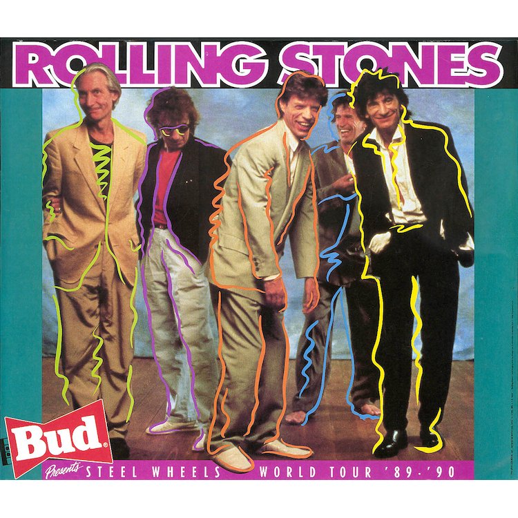 The Rolling Stones - Steel Wheels - Concert Poster (1 of 1)