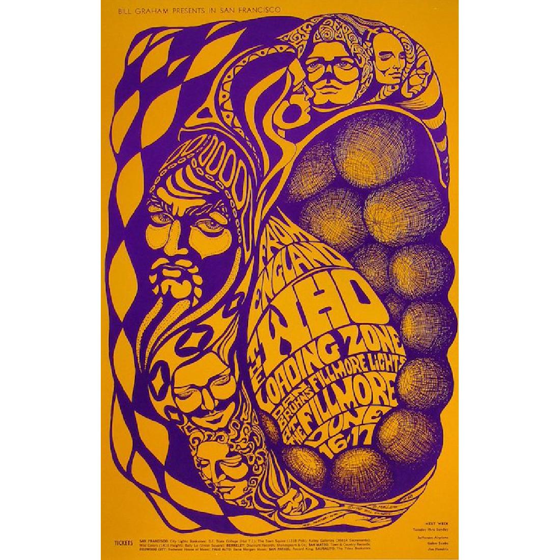 The Who - 1967 Fillmore Concert Poster (1 of 1)