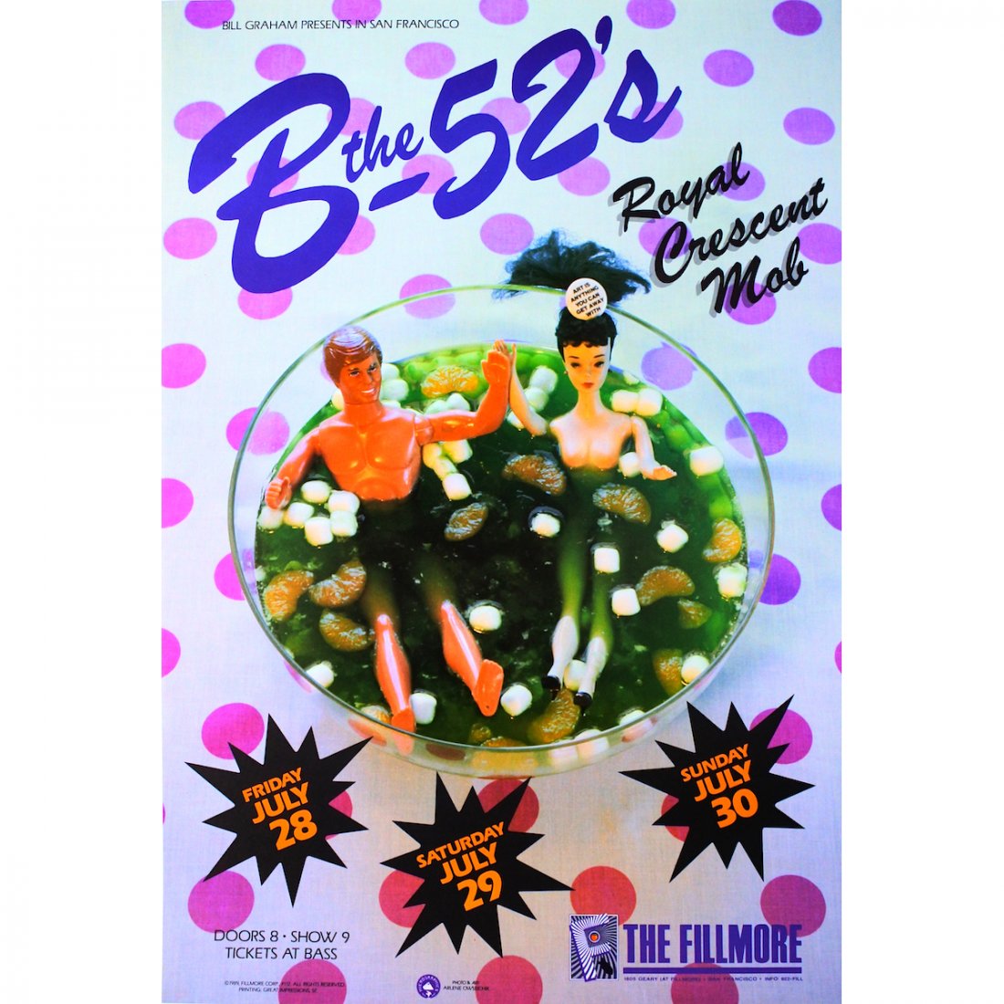 The B-52's - 1989 Concert Poster (1 of 1)