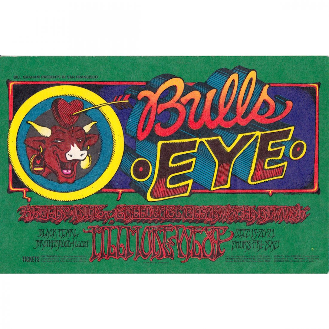 CCR - Albert King - 1968 Fillmore Concert Handbill (1 of 1)