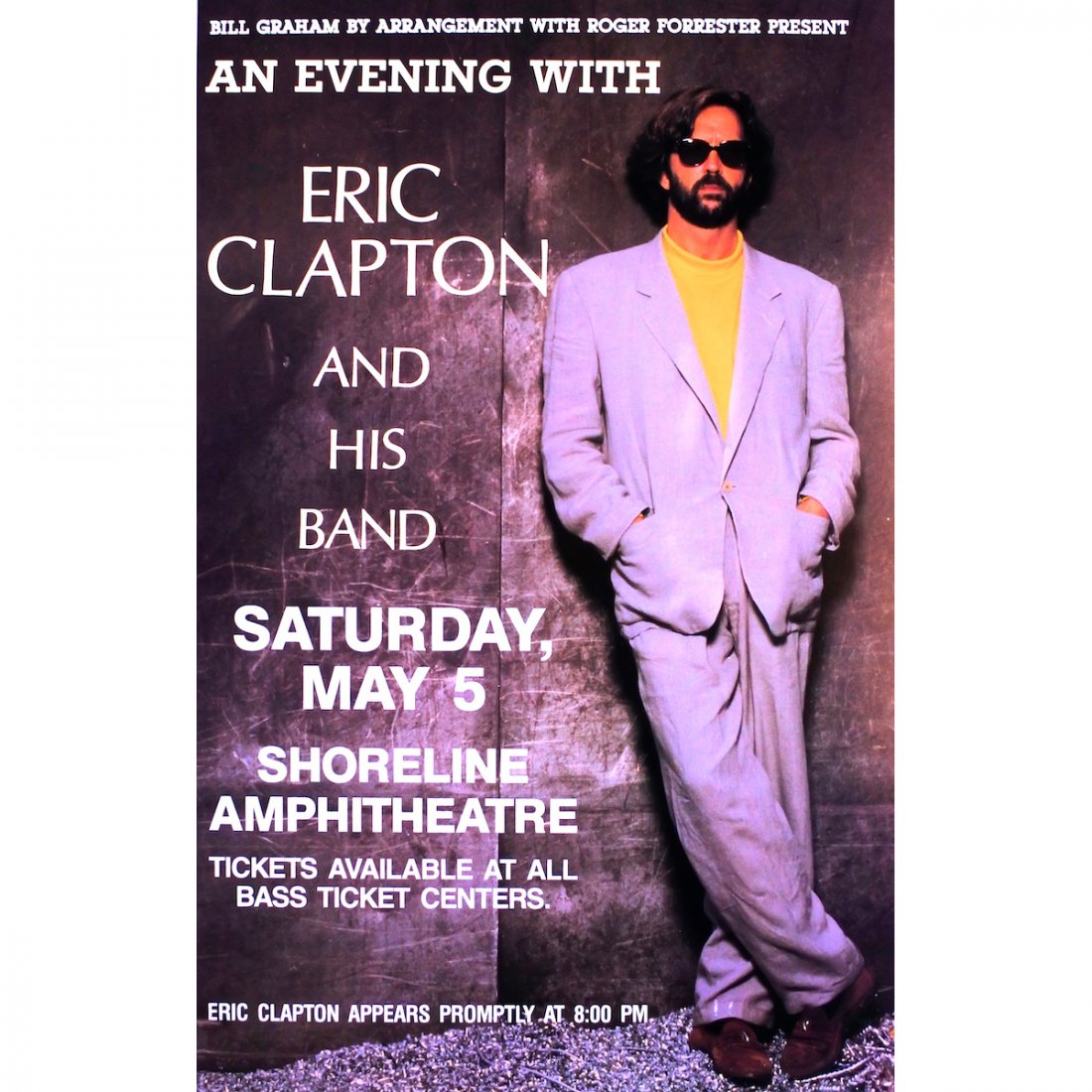 Eric Clapton - 1990 Concert Poster (1 of 1)
