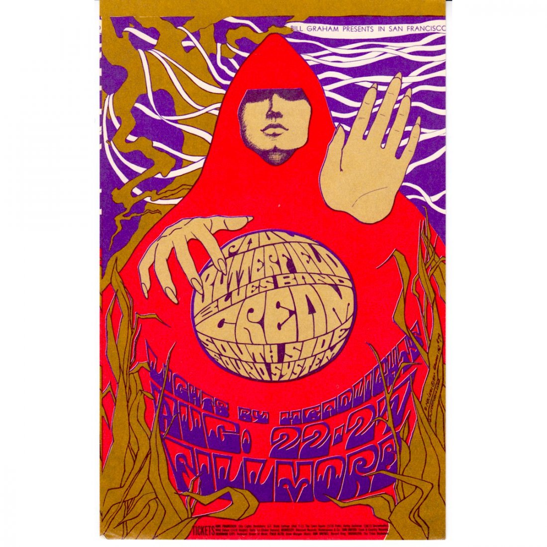 Cream - 1967 Fillmore Concert Handbill (1 of 1)