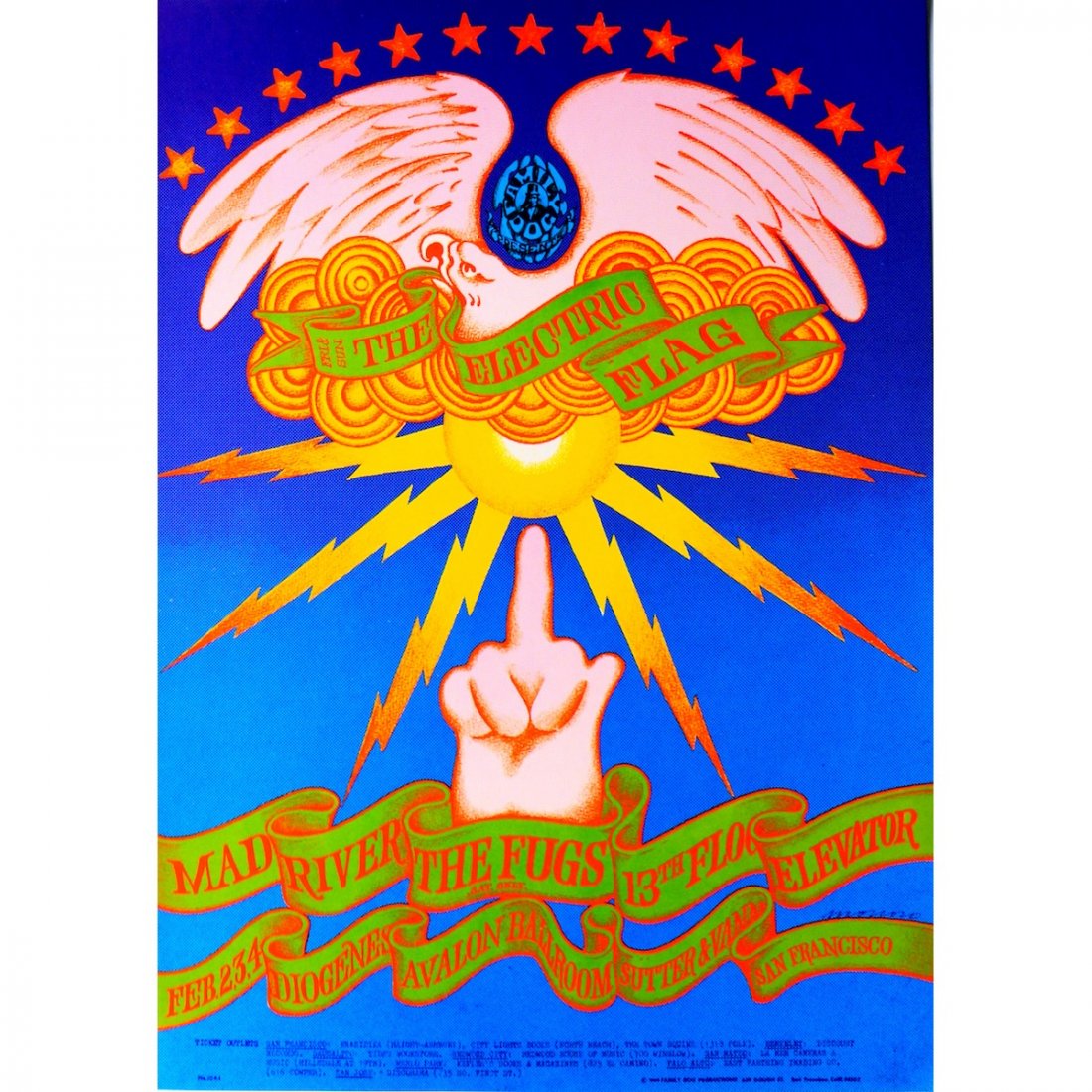Electric Flag - 1968 Family Dog Concert Poster (1 of 1)