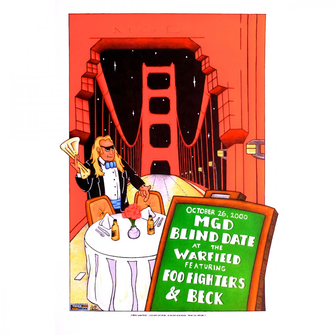 Foo Fighters - MGD Blind Date - 2000 Concert Poster (1 of 1)