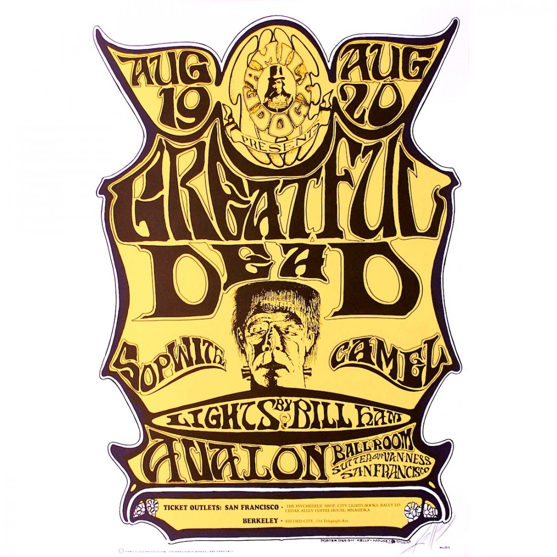 Grateful Dead - Alton Kelley - 1966 Signed Concert (1 of 1)