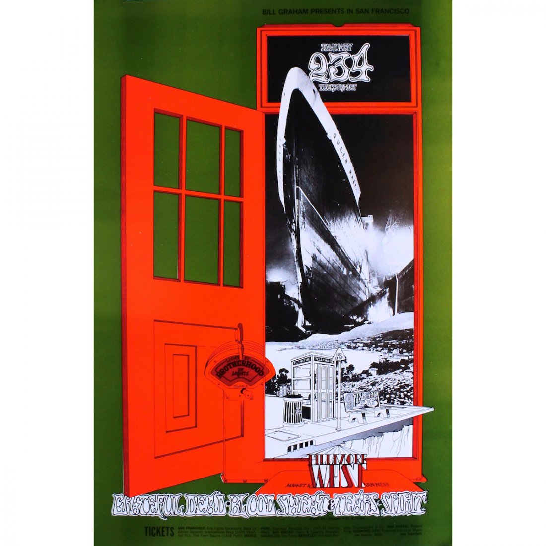 Grateful Dead - Blood, Sweat & Tears - 1969 Concert (1 of 1)