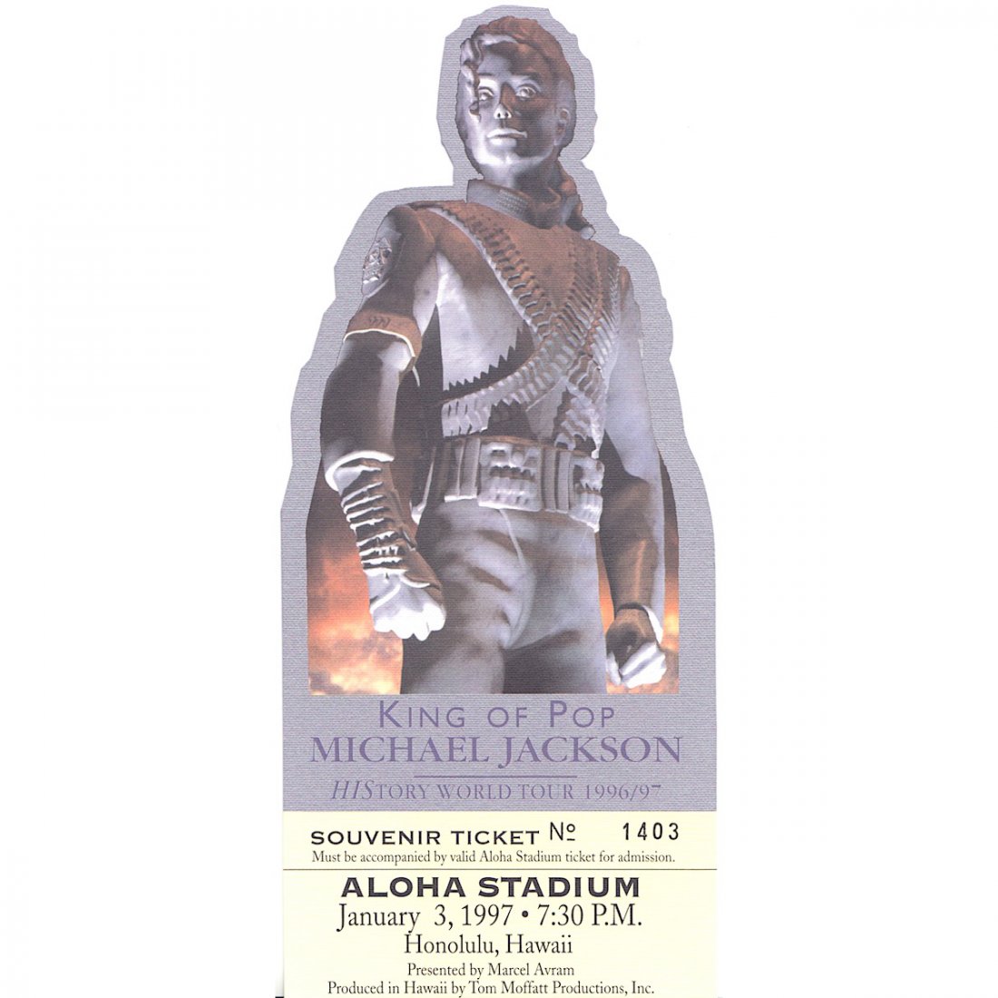 Michael Jackson - 1997 Vintage Concert Ticket (1 of 1)