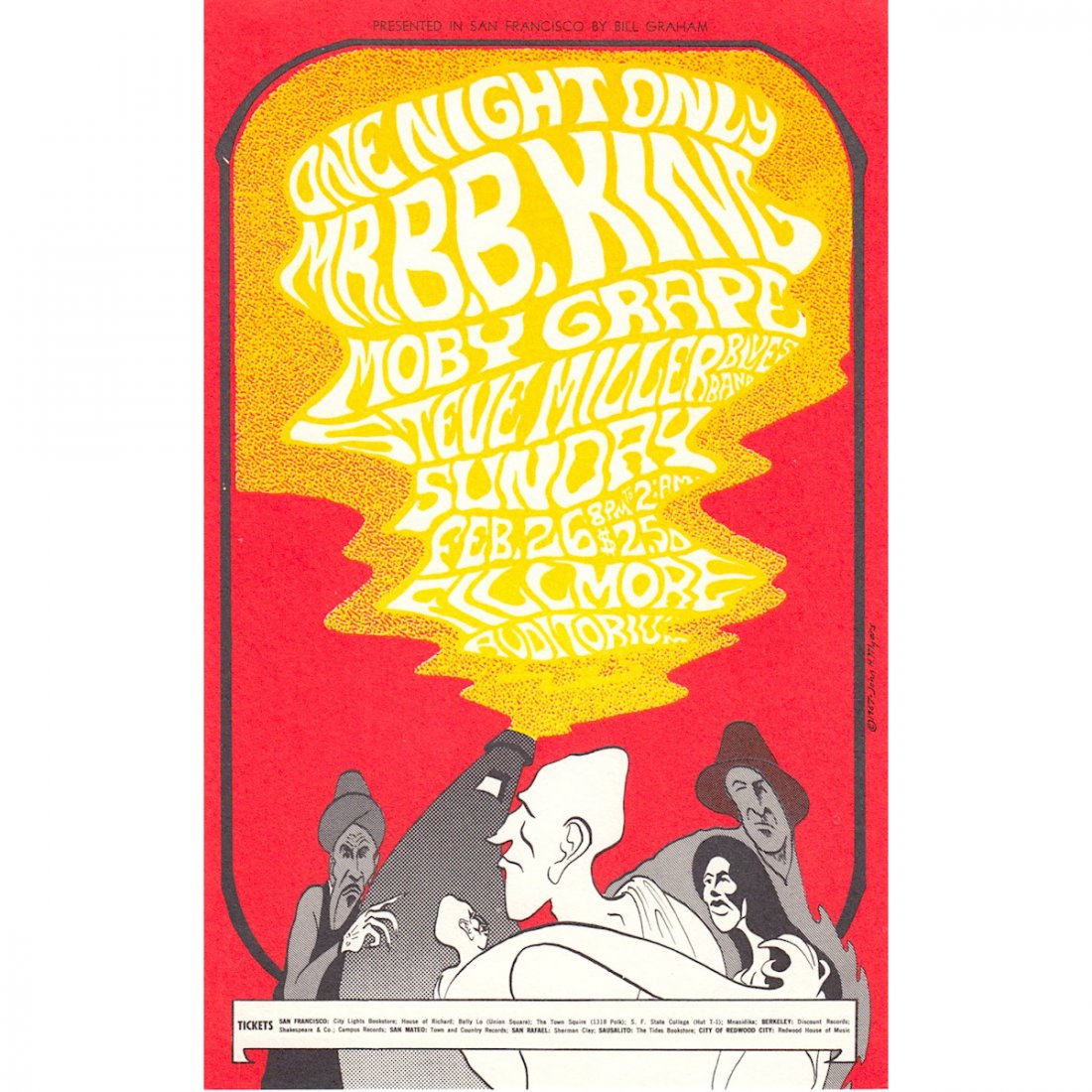 B.B. King - Moby Grape - Steve Miller Band - 1966 (1 of 1)