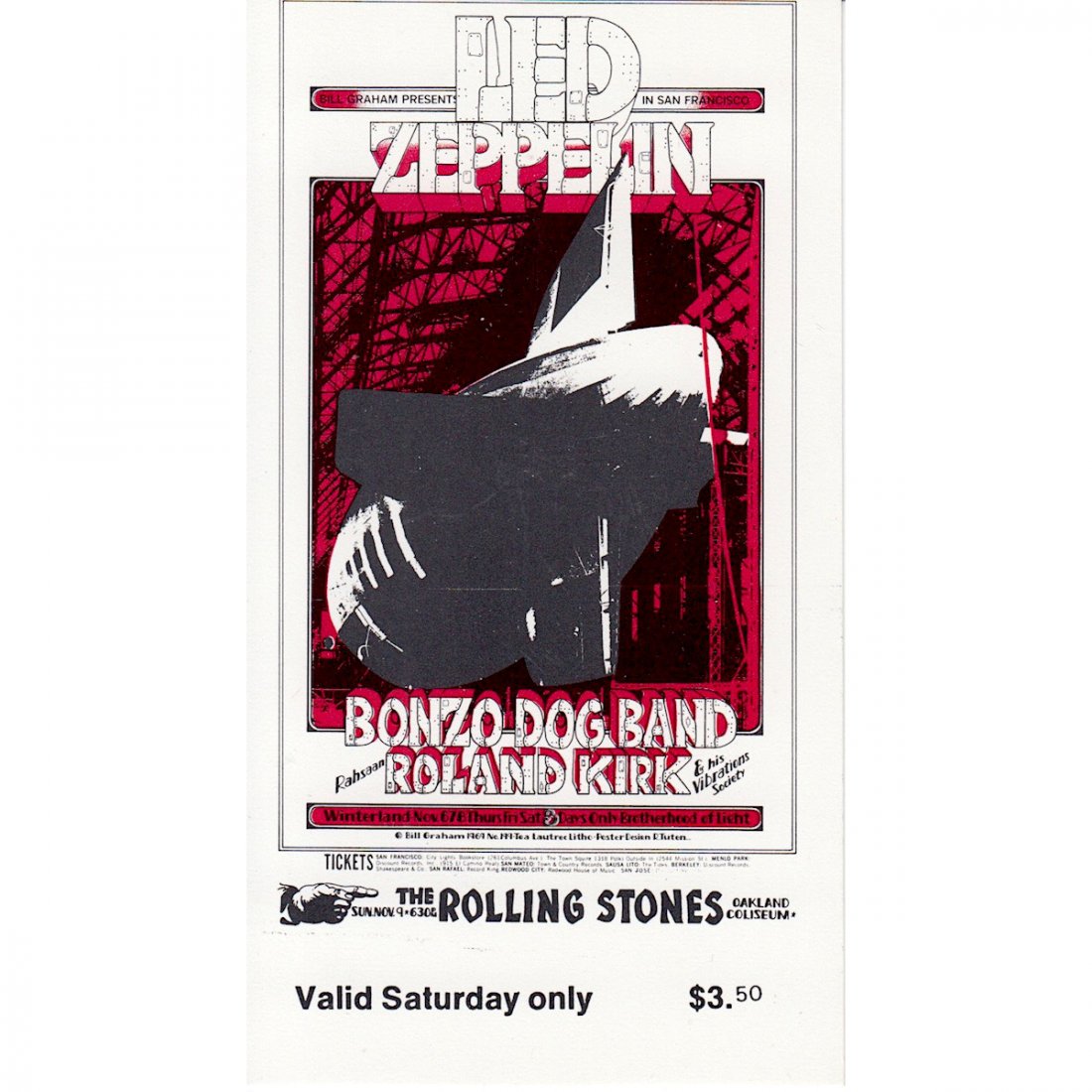 Led Zeppelin - Rolling Stones - 1969 Vintage Concert (1 of 1)