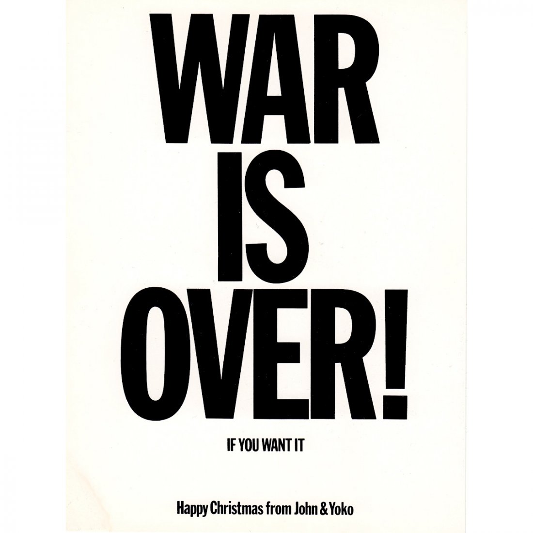 John Lennon & Yoko Ono - War Is Over! - 1970 Protest (1 of 2)
