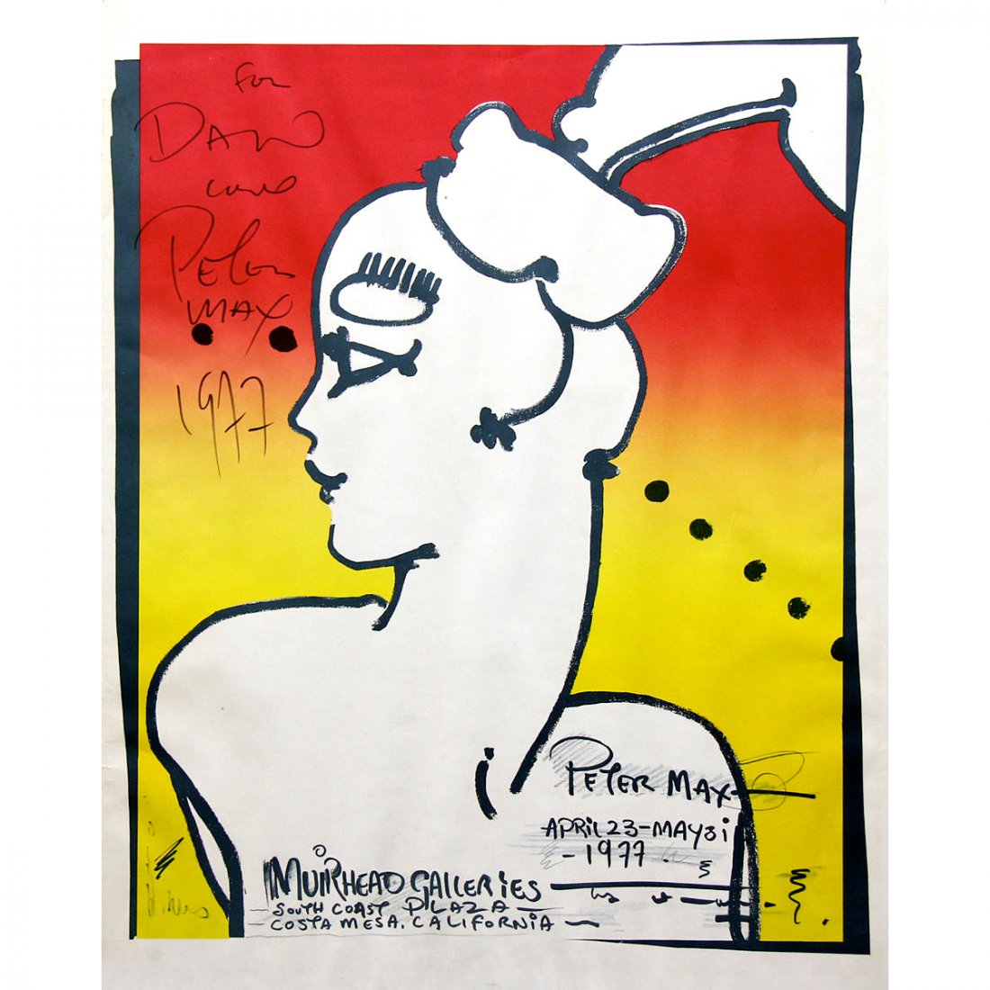 Peter Max - 1977 Signed Exhibit Poster (1 of 2)