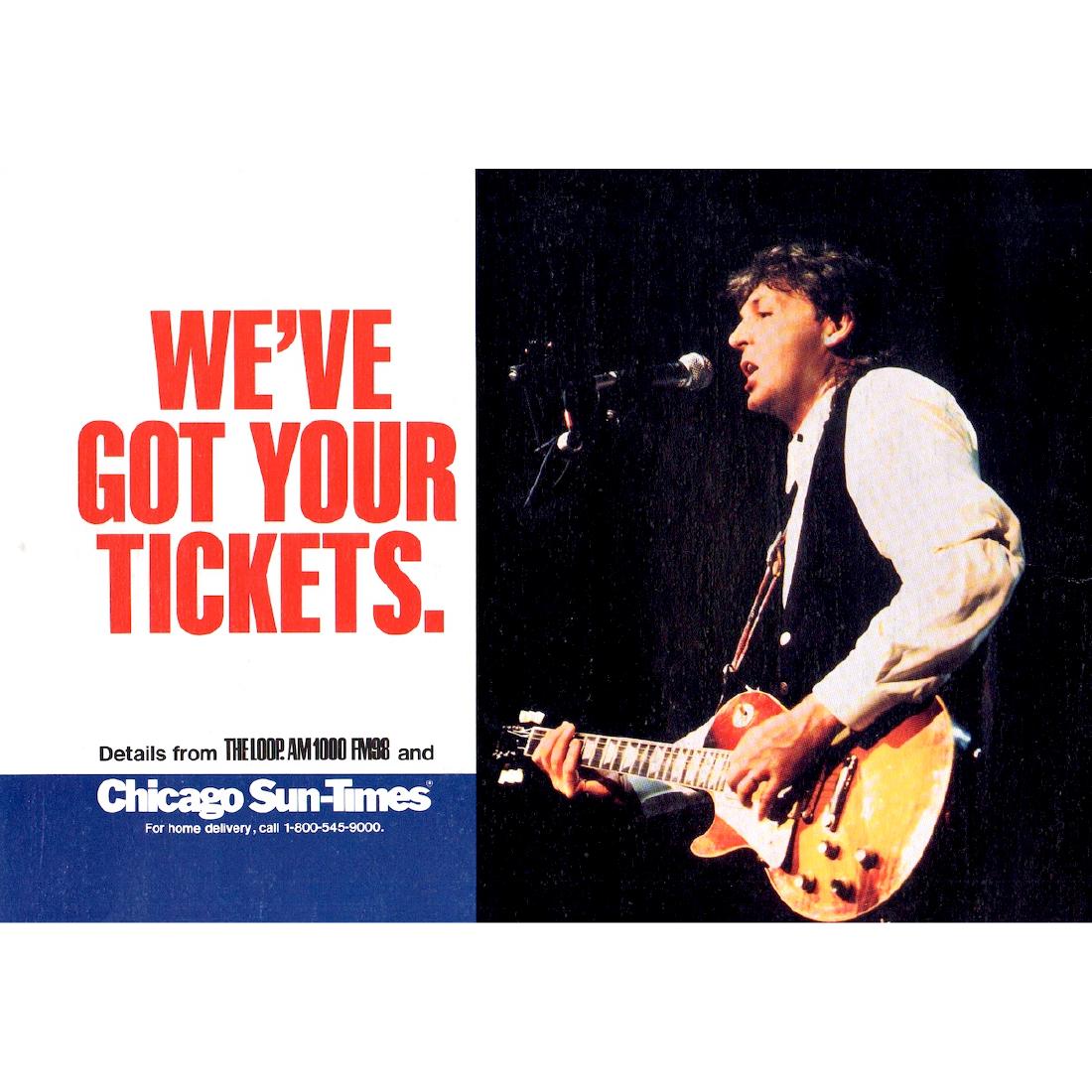 Paul McCartney - 1990 Concert Poster (1 of 1)