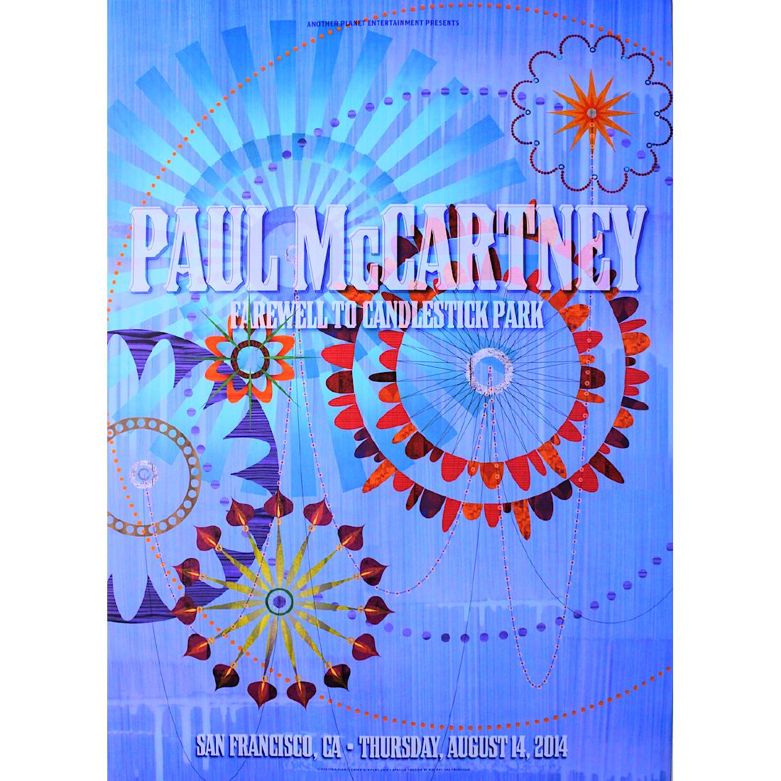 Paul McCartney - Candlestick Park - 2014 Concert Poster (1 of 1)