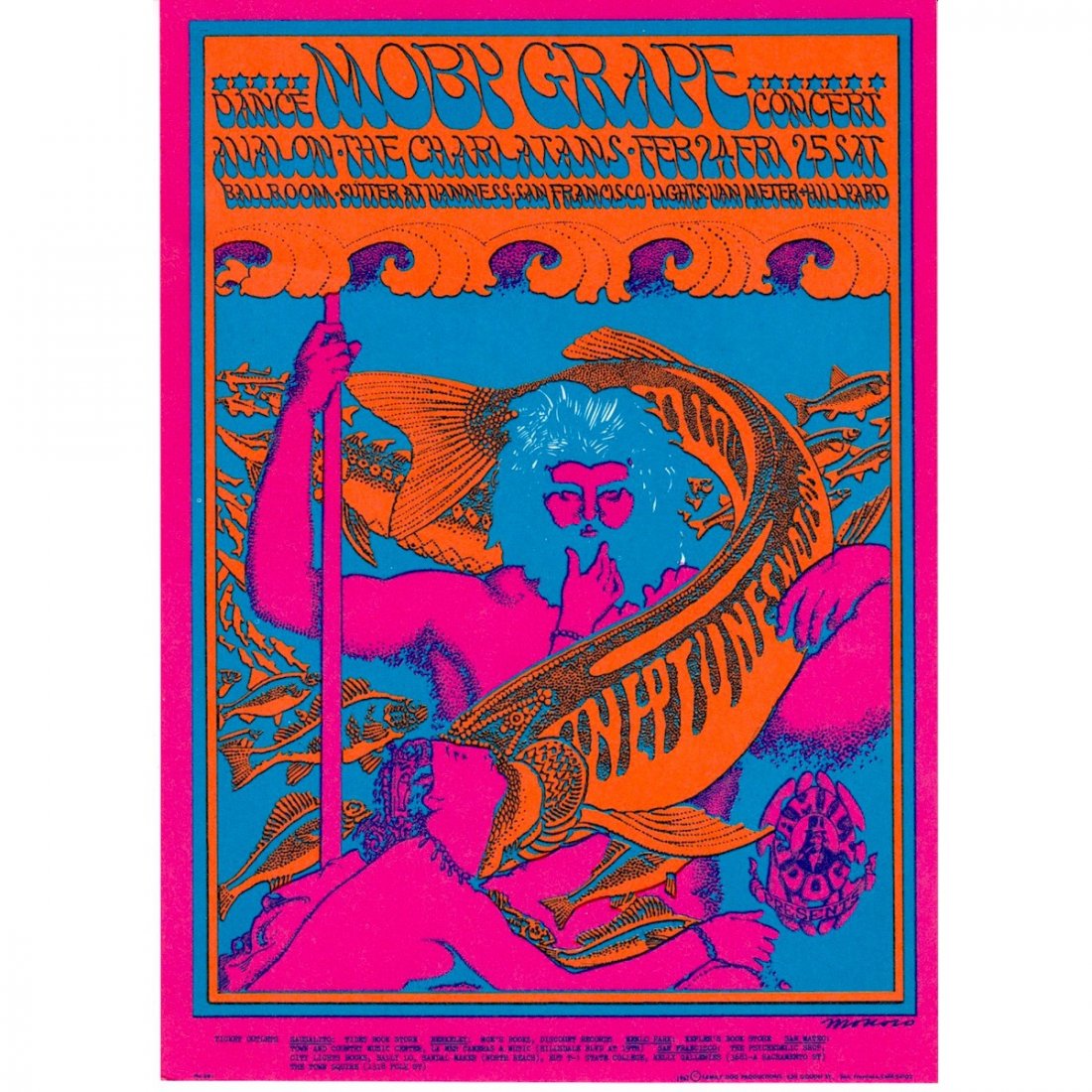 Moby Grape - 1967 Family Dog Concert Handbill (1 of 1)
