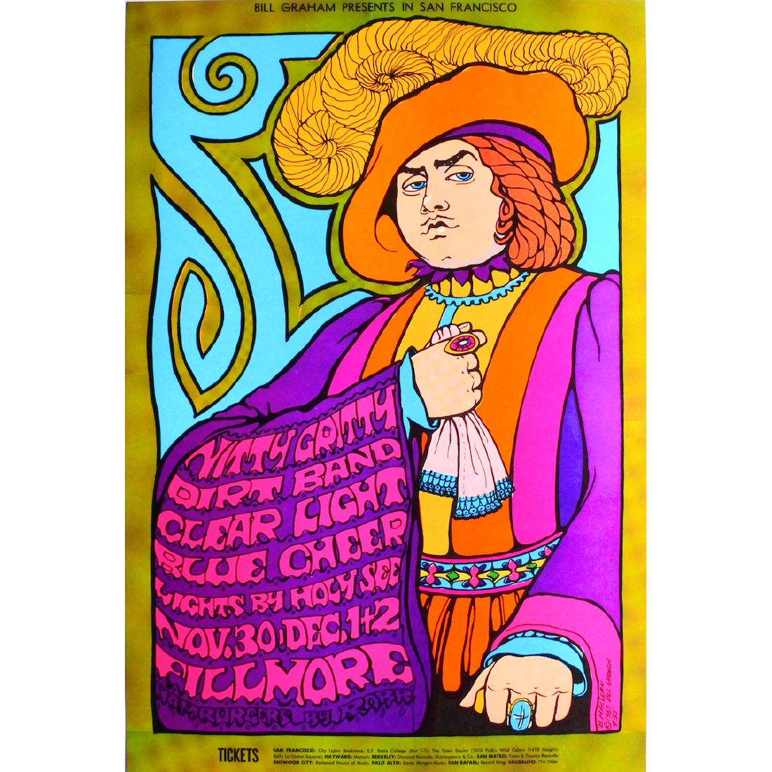 The Nitty Gritty Dirt Band - 1967 Fillmore Poster (1 of 1)
