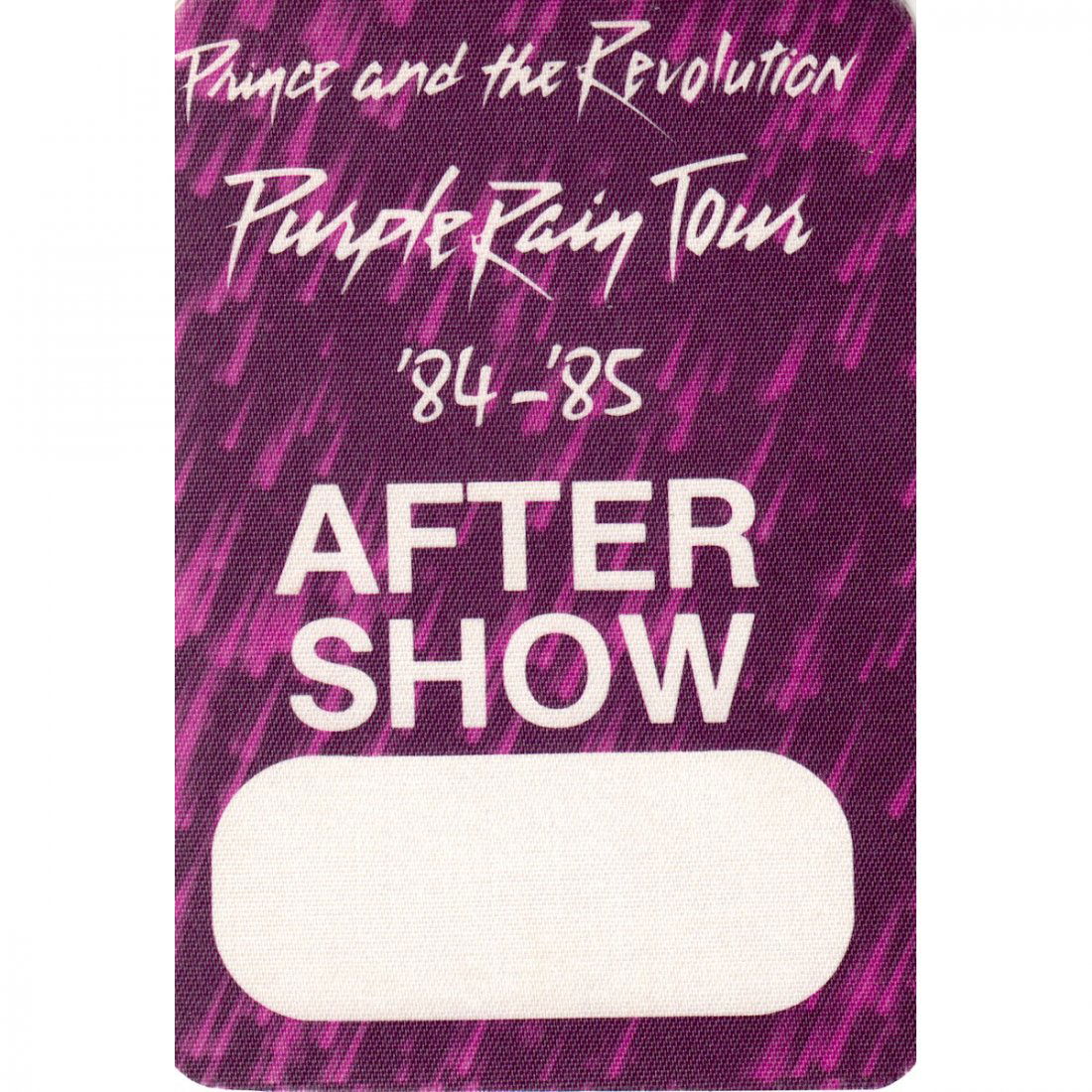 Prince - Purple Rain Tour - 1984 Backstage Pass (1 of 1)