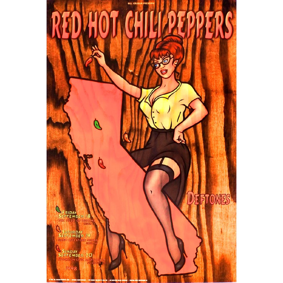 Red Hot Chili Peppers - 1998 Concert Poster (1 of 1)