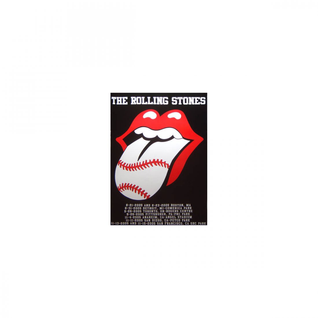 The Rolling Stones - Baseball - 2005 Concert Poster (1 of 1)