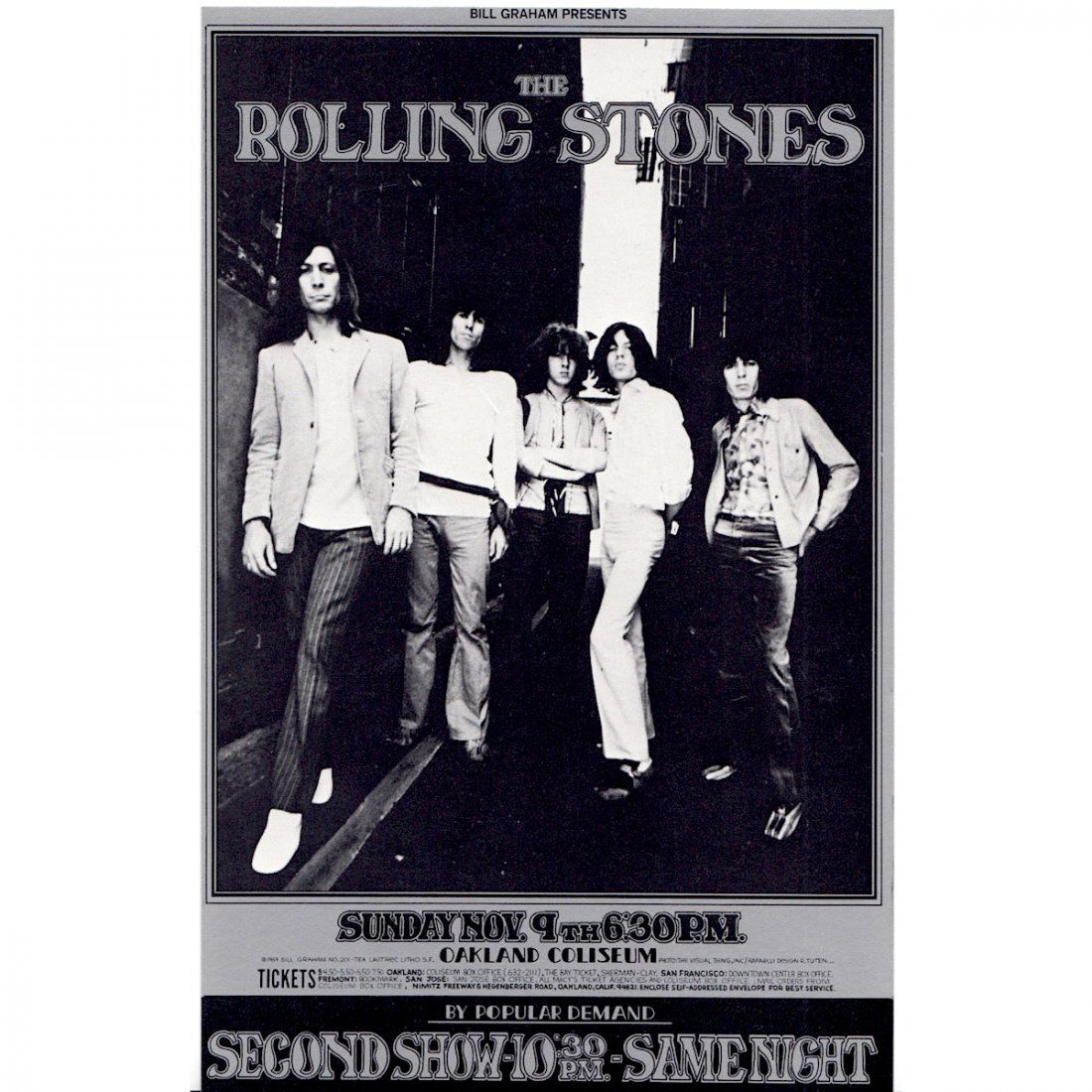 The Rolling Stones - 1969 Concert Handbill (1 of 1)