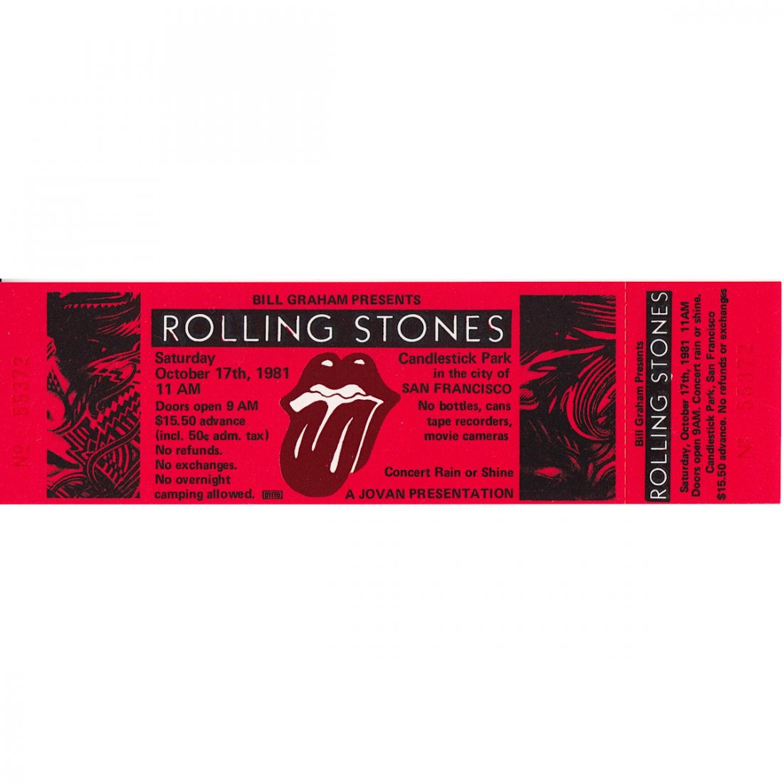 The Rolling Stones - Candlestick Park - 1981 Vintage (1 of 1)