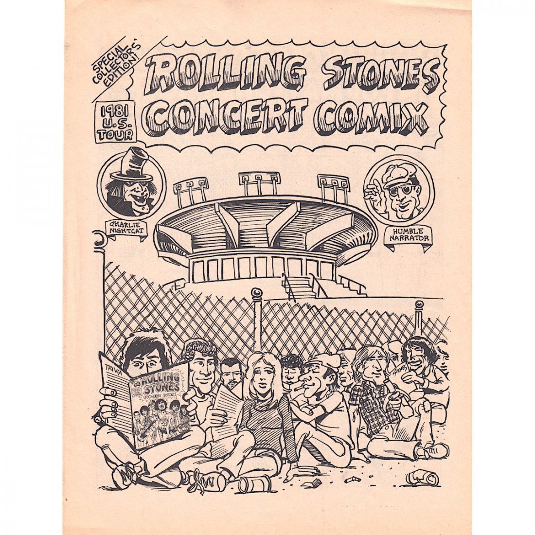 The Rolling Stones - 1981 Concert Tour Program (1 of 1)