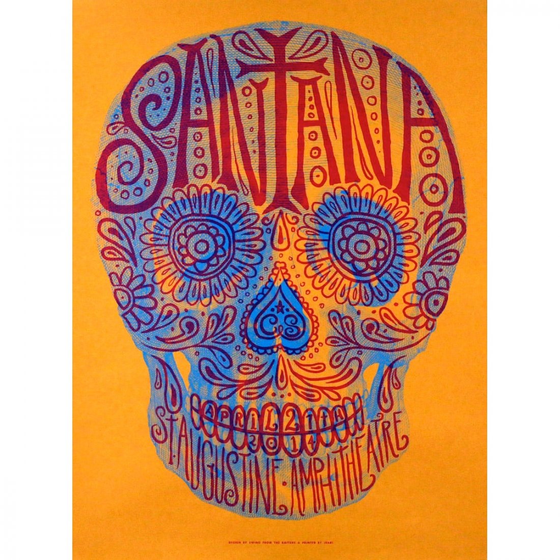 Santana - 2014 Ltd. Edition Lithograph Concert Poster (1 of 1)