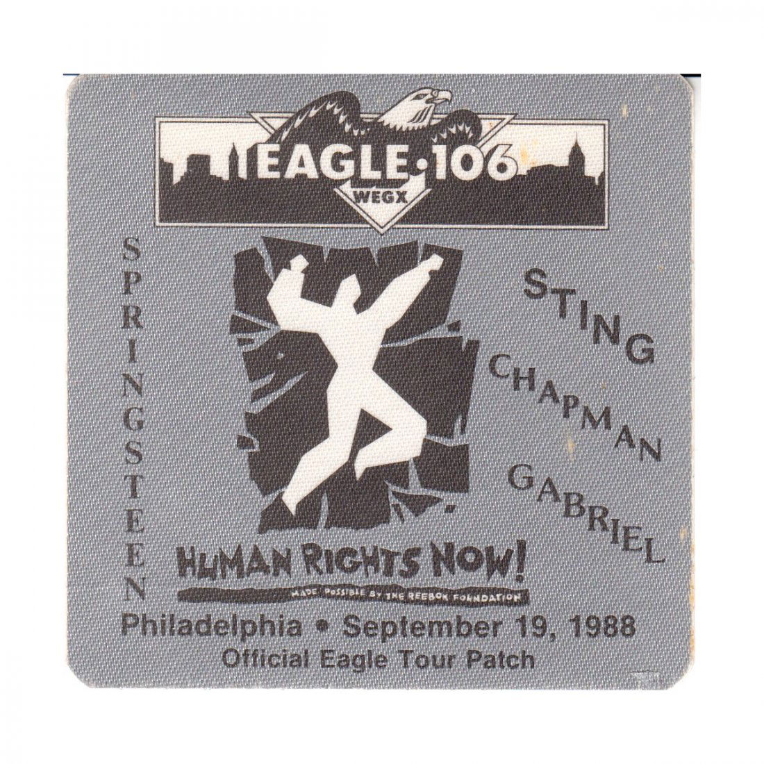 Bruce Springsteen - Sting - 1988 Backstage Pass (1 of 1)