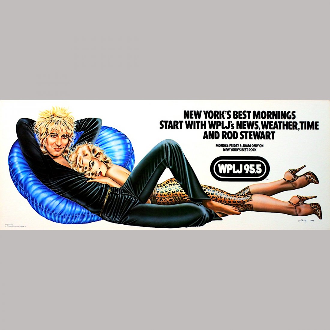 Rod Stewart - WPLJ 95.5 - 1979 Signed Poster (1 of 1)