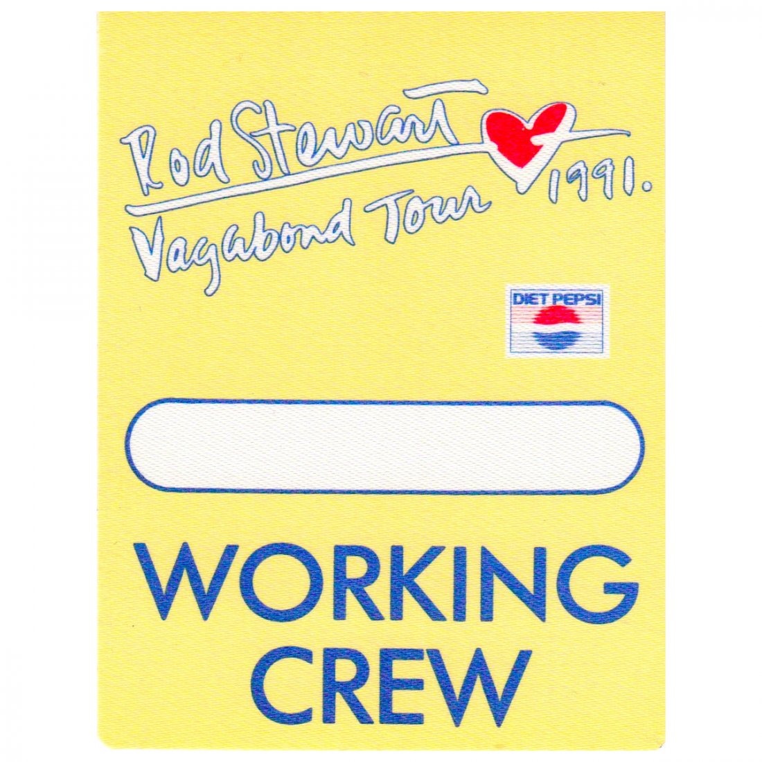 Rod Stewart - 1991 Backstage Pass (1 of 1)