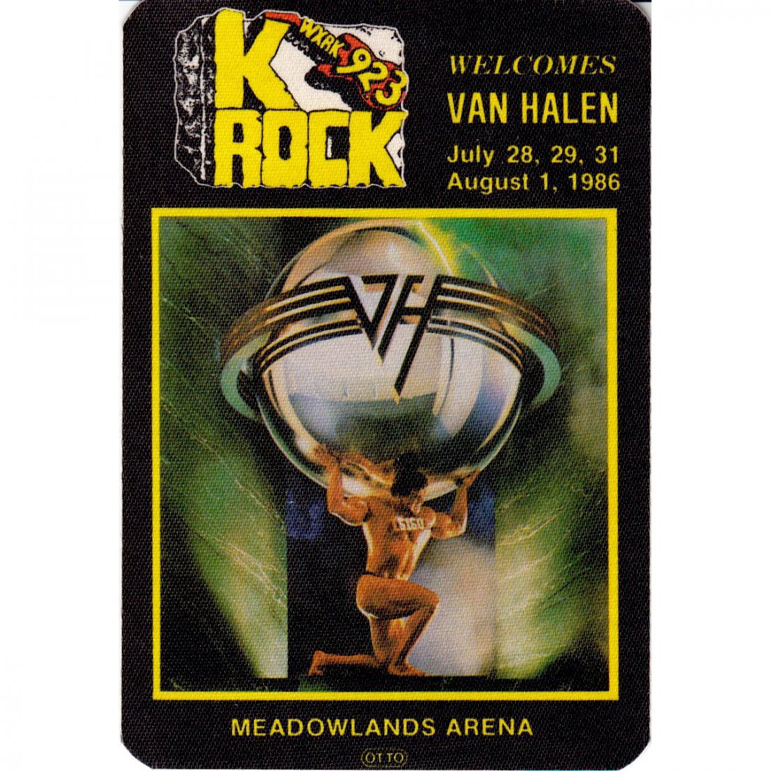 Van Halen - 5150 Tour - 1986 Backstage Pass (1 of 1)