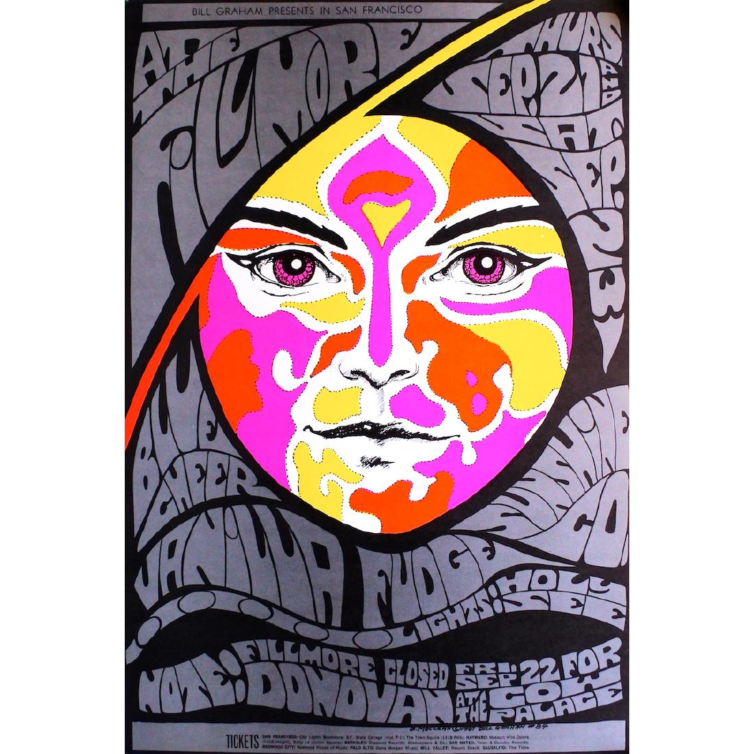 Vanilla Fudge - 1968 Fillmore Concert Poster (1 of 1)