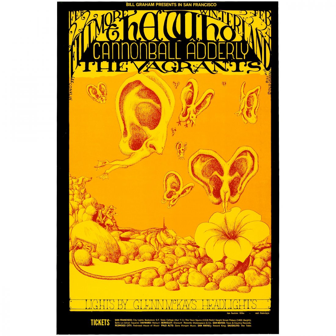 The Who - 1968 Fillmore Concert Poster (1 of 1)