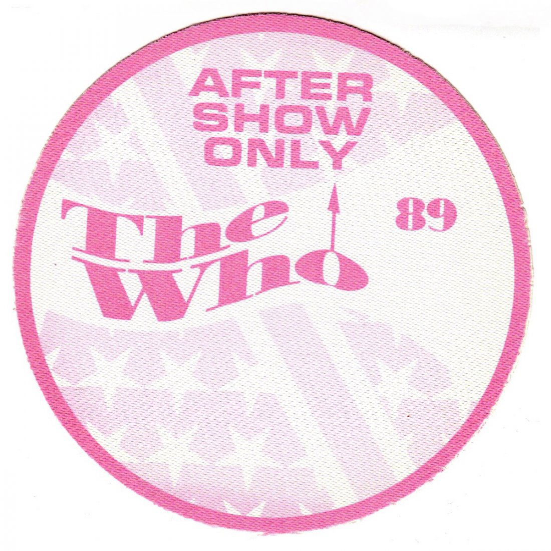The Who - 1989 Backstage Pass (1 of 1)