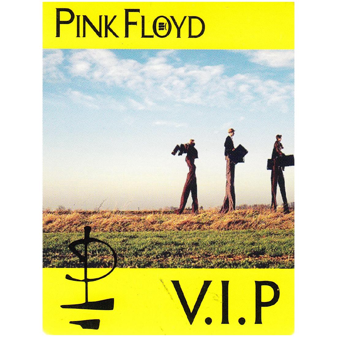 Pink Floyd - The Division Bell Tour - 1994 Backstage: PINK FLOYD (English Rock Band) Authentic 1994 Pink Floyd's 'The Division Bell Tour' unused VIP Backstage Pass. Includes COA. Dimensions: 3 inches by 4 inches